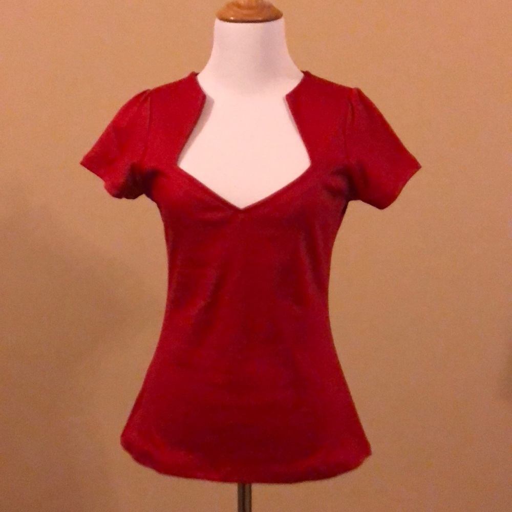 Vintage-Style Red Top